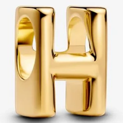 Pandora arany "H" betű charm - 763954C00