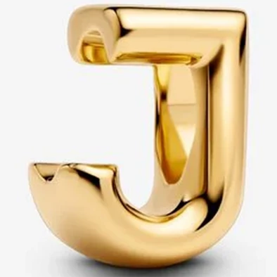 Pandora arany "J" betű charm - 763956C00