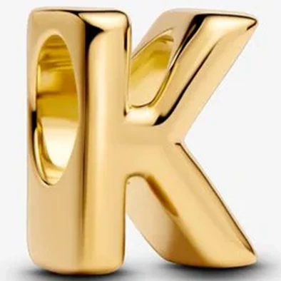 Pandora arany "K" betű charm - 763957C00