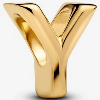 Pandora arany "Y" betű charm - 763971C00