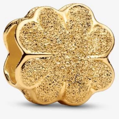 Pandora arany texturált lóhere mini charm - 764047C00