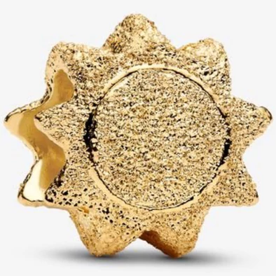 Pandora arany texturált nap mini charm - 764052C00