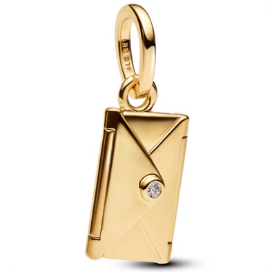 Padora aranyozott gravírozható és nyitható boríték függő  - 764421C01