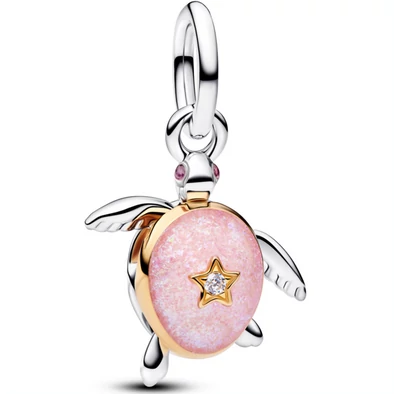 Pandora 2026 rózsaszín teknős függő  - 764432C01