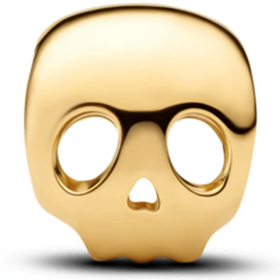 Pandora aranyozott koponya mini charm  - 764518C00