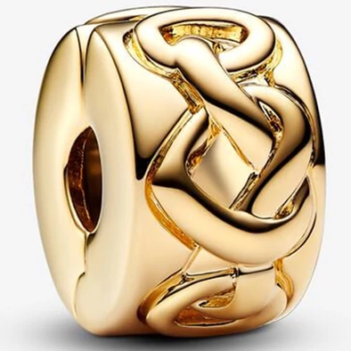 Pandora arany összefonódó szívek klip  - 768035C00 Pandora arany összefonódó szívek klip  - 768035C00