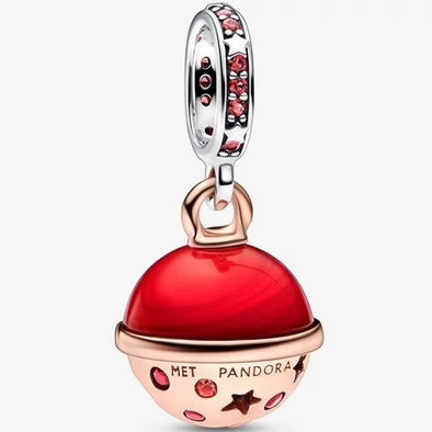 Pandora kéttónusú Mars bolygó muránói üveg függő - 782433C01