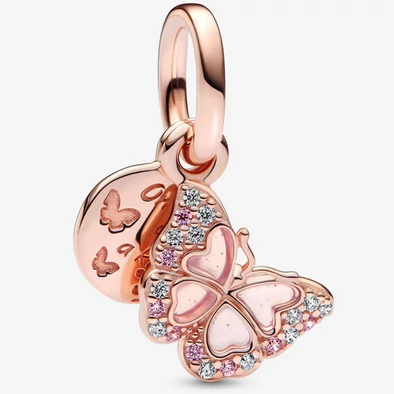 Pandora rozé pillangó függő - 782555C01