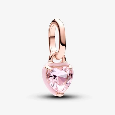 Pandora Me rózsaszín csakra szív mini függő - 783042C01