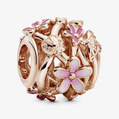 Pandora áttört rózsaszín százszorszép charm - 788772C01