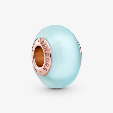 Pandora matt kék muránói charm - 789420C00