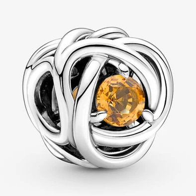 Pandora mézszínű örökkévalóság kör november charm - 790065C04