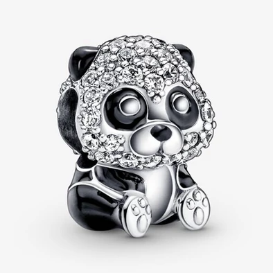 Pandora csillogó cuki panda charm - 790771C01