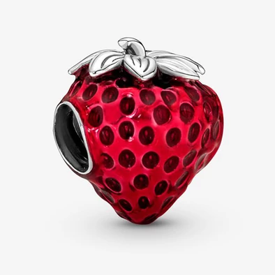 Pandora piros eper charm - 791681C01