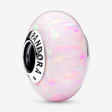 Pandora rózsaszín opál muránói charm - 791691C03