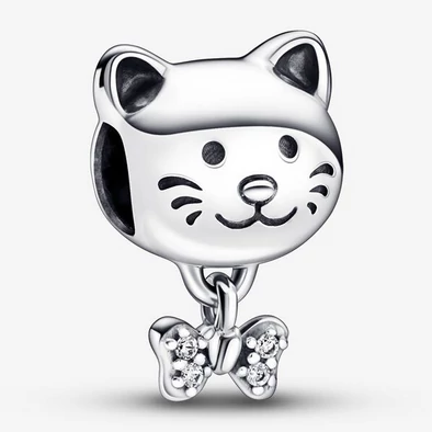 Pandora cica & nyakkendő charm - 792255C01