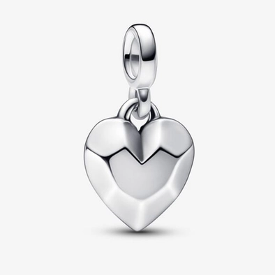 Pandora Me csiszolt ezüst szív függő - 792305C00