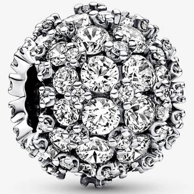 Pandora szikrázó pavé kerek charm - 792630C01