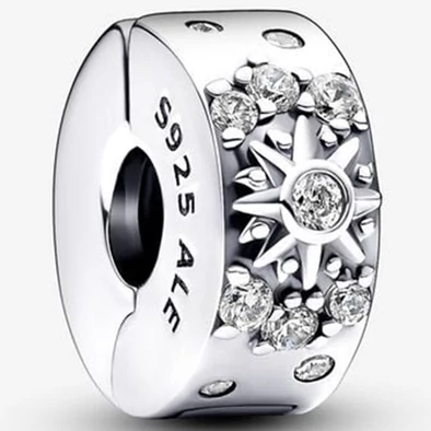 Pandora szikrázó Nap és félhold klip - 792841C01 Pandora szikrázó Nap és félhold klip - 792841C01