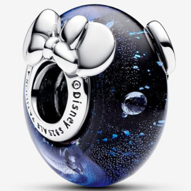 Pandora Disney Mickey & Minnie kék muránói üveg charm - 792958C01