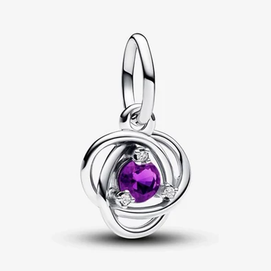 Pandora februári lila születésköves függő - 793125C02