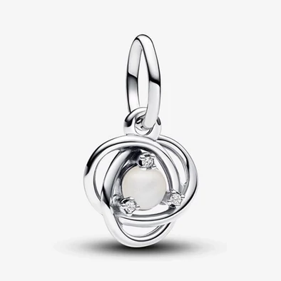 Pandora júniusi fehér születésköves függő - 793125C06