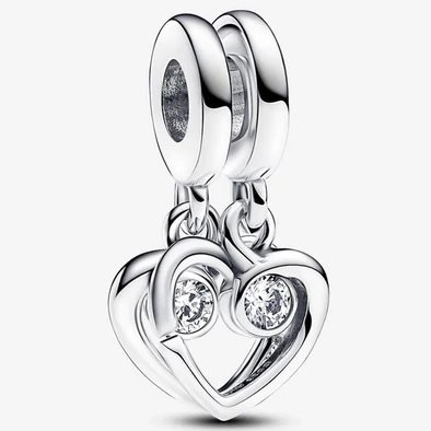 Pandora Forever & Always szétszedhető szív függő - 793232C01