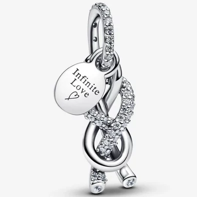 Pandora pavé végtelen csomó függő - 793780C01