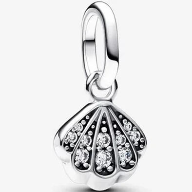 Pandora szikrázó kagyló mini függő charm - 793855C01