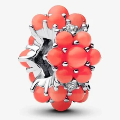 Pandora korallszínű óceán charm - 793897C01