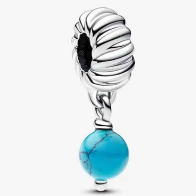 Pandora türkizszínű függő charm - 793901C01