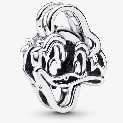 Pandora Disney Donald kacsa áttört ezüst charm - 793909C00