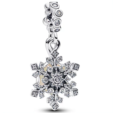 Pandora dupla hópehely ezüst függő - 794142C01 Pandora dupla hópehely ezüst függő - 794142C01