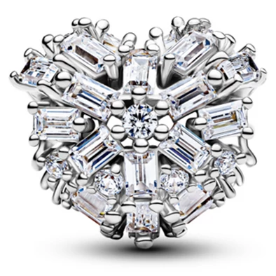 Pandora ezüst szikrázó szív charm - 794240C01