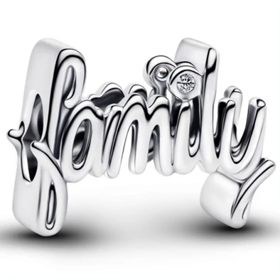 Pandora ezüst kézzel írt "family" charm - 794250C01