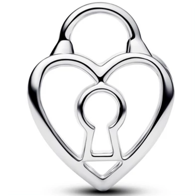 Pandora nyitott szív alakú lakat charm  - 794358C00