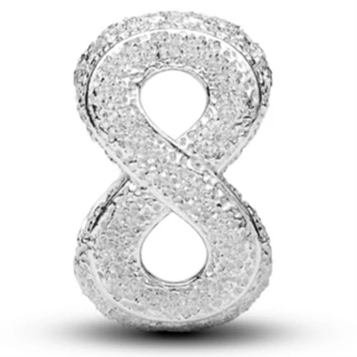 Pandora texturált végtelen jel charm  - 794523C00