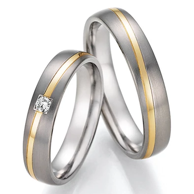 Collection Ruesch titán & arany karikagyűrű - 78-10110-045WY