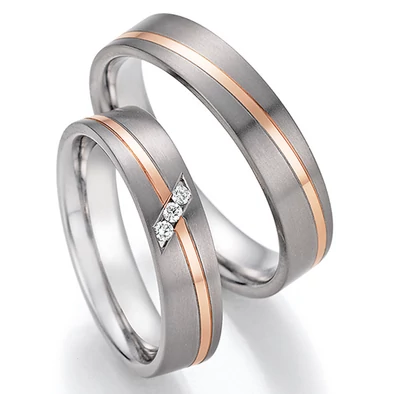 Collection Ruesch titán & arany karikagyűrű - 78-10170-050WR