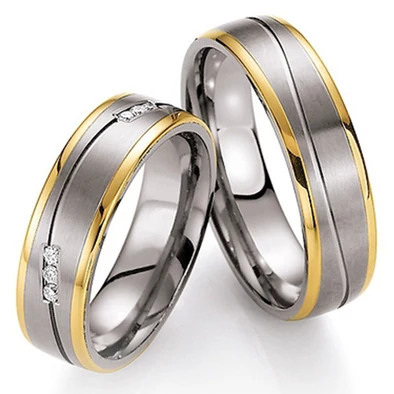 Collection Ruesch titán & arany karikagyűrű - 78-80010-060WY