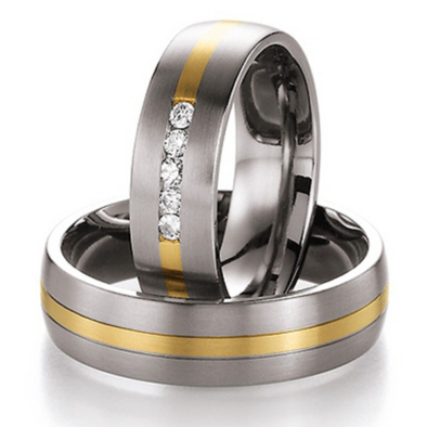 Collection Ruesch titán & arany karikagyűrű - 78-80030-060WY