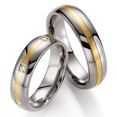 Collection Ruesch titán & arany karikagyűrű - 78-80050-055WY