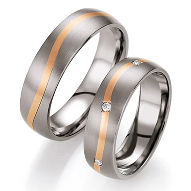 Collection Ruesch titán & arany karikagyűrű - 78-80090-060WR