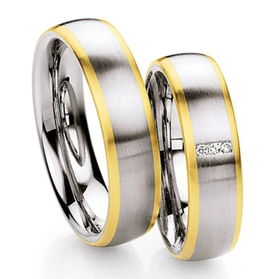 Collection Ruesch nemesacél & arany karikagyűrű - 88-01310-060WY