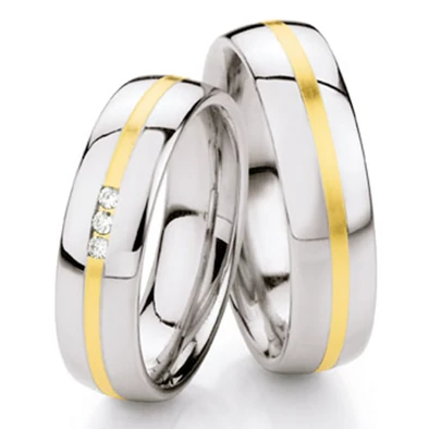 Collection Ruesch nemesacél & arany karikagyűrű - 88-01320-060WY