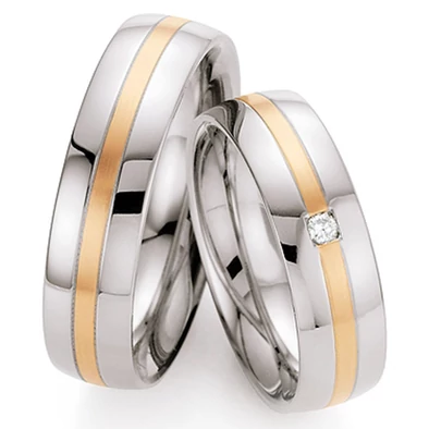 Collection Ruesch nemesacél & arany karikagyűrű - 88-01370-060WR