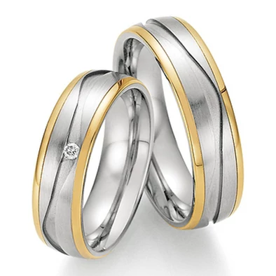 Collection Ruesch nemesacél & arany karikagyűrű - 88-01810-060WY