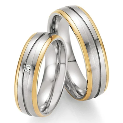 Collection Ruesch nemesacél & arany karikagyűrű - 88-01830-060WY