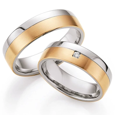 Collection Ruesch nemesacél & arany karikagyűrű - 88-05020-060WR