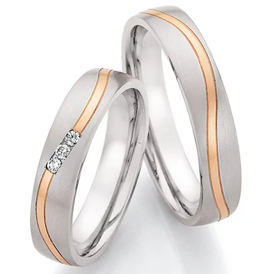 Collection Ruesch nemesacél & arany karikagyűrű - 88-24030-045WR